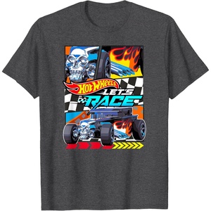 image:imageHot Wheels Lets Race  Bone Shaker TShirtDark Heather Grey