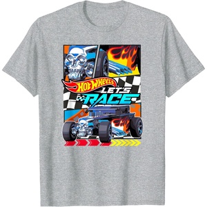 image:imageHot Wheels Lets Race  Bone Shaker TShirtHeather Grey