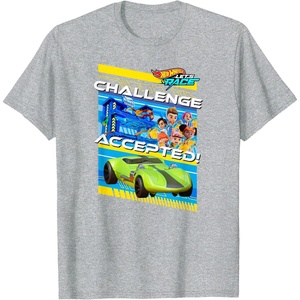 image:imageHot Wheels Lets Race  Challenge Accepted TShirtHeather Grey