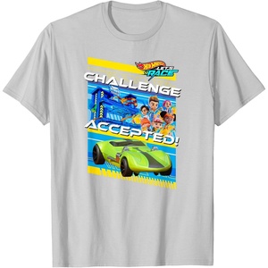 image:imageHot Wheels Lets Race  Challenge Accepted TShirtSilver Grey