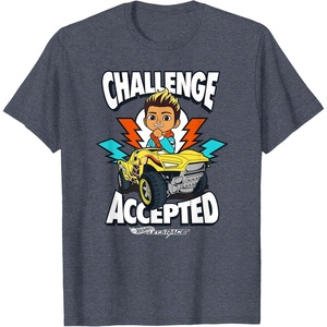 image:imageHot Wheels Lets Race  Coop Challenge Accepted TShirtHeather Blue