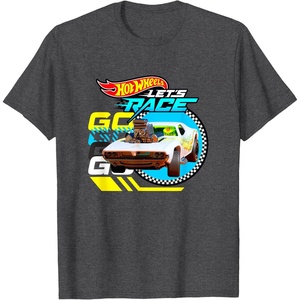 image:imageHot Wheels Lets Race  Eyes on The Prize TShirtDark Heather Grey