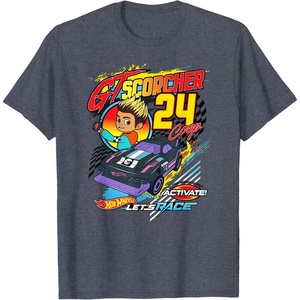image:imageHot Wheels Lets Race  GT Scorcher TShirtHeather Blue