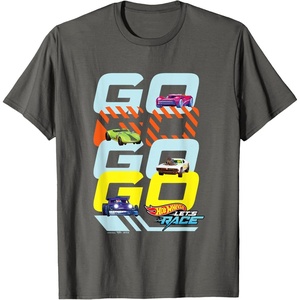 image:imageHot Wheels Lets Race  Go Go Go Go TShirtAsphalt Grey