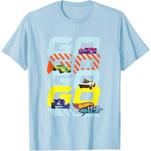 image:imageHot Wheels Lets Race  Go Go Go Go TShirtBaby Blue