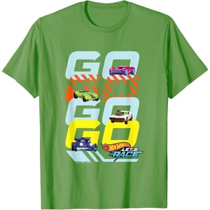 image:imageHot Wheels Lets Race  Go Go Go Go TShirtGrass Green