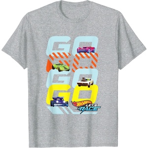 image:imageHot Wheels Lets Race  Go Go Go Go TShirtHeather Grey