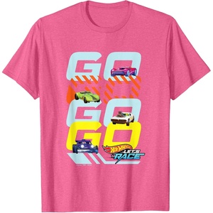 image:imageHot Wheels Lets Race  Go Go Go Go TShirtPink Heather