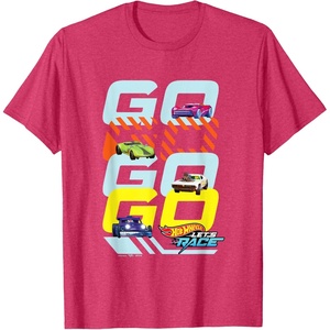 image:imageHot Wheels Lets Race  Go Go Go Go TShirtRed Heather