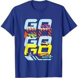 image:imageHot Wheels Lets Race  Go Go Go Go TShirtRoyal Blue