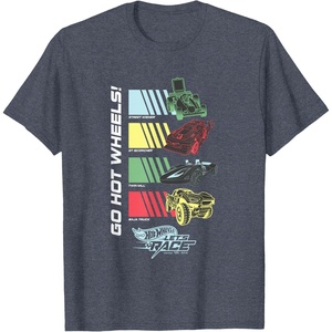 image:imageHot Wheels Lets Race  Go Hot Wheels Activate TShirtHeather Blue