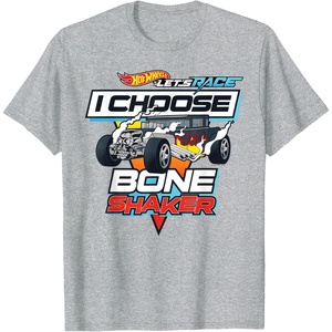 image:imageHot Wheels Lets Race  I Choose Bone Shaker TShirtHeather Grey