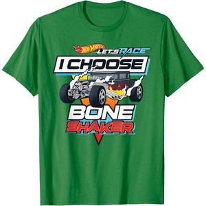 image:imageHot Wheels Lets Race  I Choose Bone Shaker TShirtKelly Green