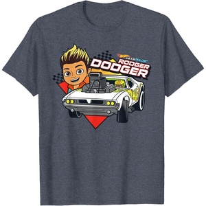image:imageHot Wheels Lets Race  Rodger Dodger TShirtHeather Blue