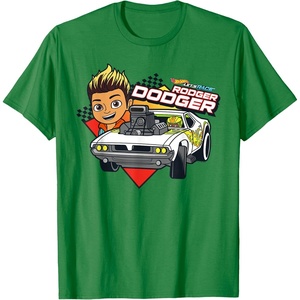 image:imageHot Wheels Lets Race  Rodger Dodger TShirtKelly Green