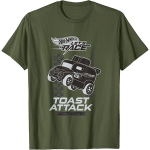 image:imageHot Wheels Lets Race  Toast Attack TShirtOlive Green