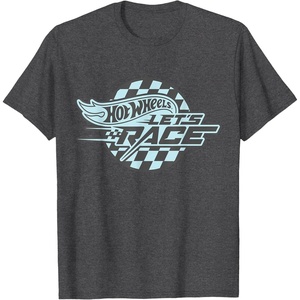 image:imageHot Wheels Lets Race Logo TShirtDark Heather Grey