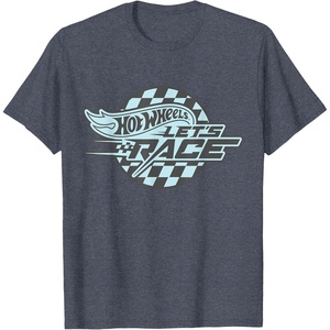 image:imageHot Wheels Lets Race Logo TShirtHeather Blue