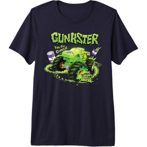 image:imageHot Wheels Monster Trucks  Gunkster Premium Triblend TShirtNavy Blue