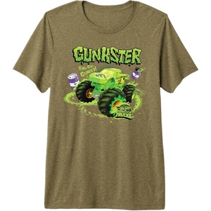 image:imageHot Wheels Monster Trucks  Gunkster Premium Triblend TShirtOlive Green