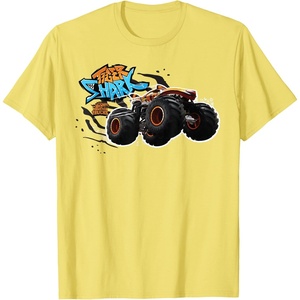 image:imageHot Wheels Monster Trucks  Tiger Shark TShirtLemon Yellow
