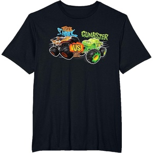 image:imageHot Wheels Monster Trucks  Tiger Shark vs Gunkster TShirtBlack
