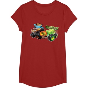 image:imageHot Wheels Monster Trucks  Tiger Shark vs Gunkster TShirtCranberry Red