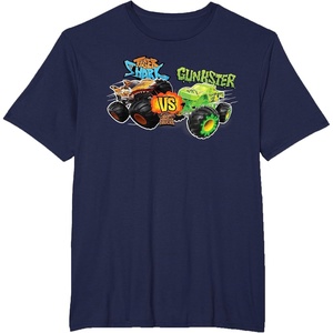 image:imageHot Wheels Monster Trucks  Tiger Shark vs Gunkster TShirtNavy Blue