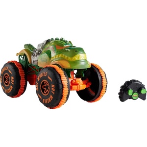 image:imageHot Wheels Monster Trucks RemoteControl Toy Vehicle 115 Scale Rageasaur RC with Grip Action Tires for OffRoading amp Wheelie StuntingMulticolor
