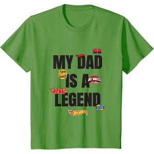 image:imageHot Wheels My Dad is a Legend TShirtGrass Green