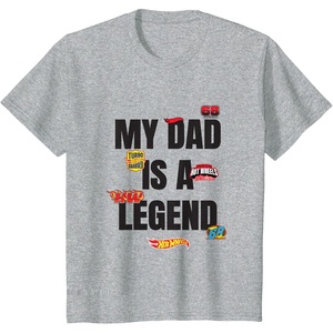 image:imageHot Wheels My Dad is a Legend TShirtHeather Grey
