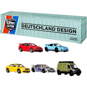 image:imageHot Wheels Premium Car Culture American Scene Toy Vehicles 5Pack of 164 Scale AmericanMade Models Real Riders Tires MetalMetal Body amp ChassisDeutsche Muskel