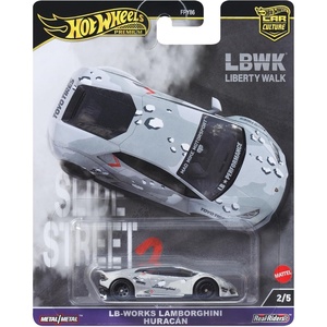 image:imageHot Wheels Premium Car Culture Collectible Toy Car 164 Scale DieCast LBWorks Lamborghini Huracan Coupe Slide Street Vehicle with Real Riders TiresMulticolor