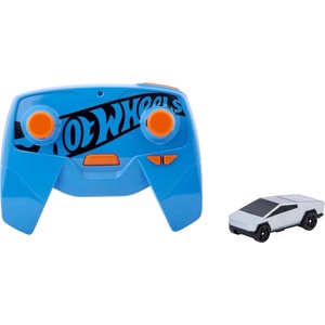image:imageHot Wheels RC Tesla Cybertruck 164 Scale RemoteControl Toy Vehicle Works On amp Off Track Includes Track AdapterMulticolor
