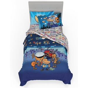 image:imageHot Wheels Race Track 4 Piece Toddler Bed Set  Super Soft amp Cozy Reversible Microfiber Comforter and Sheets Officially Licensed Product by FrancoDog Man Wild Bunch