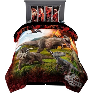 image:imageHot Wheels Race Track 4 Piece Toddler Bed Set  Super Soft amp Cozy Reversible Microfiber Comforter and Sheets Officially Licensed Product by FrancoJurassic World