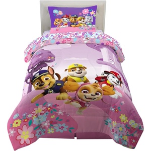 image:imageHot Wheels Race Track 4 Piece Toddler Bed Set  Super Soft amp Cozy Reversible Microfiber Comforter and Sheets Officially Licensed Product by FrancoPaw Patrol Girl Skye