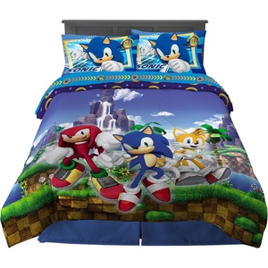 image:imageHot Wheels Race Track 4 Piece Toddler Bed Set  Super Soft amp Cozy Reversible Microfiber Comforter and Sheets Officially Licensed Product by FrancoSonic