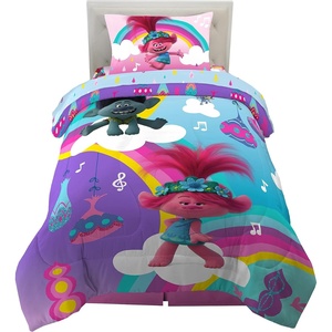 image:imageHot Wheels Race Track 4 Piece Toddler Bed Set  Super Soft amp Cozy Reversible Microfiber Comforter and Sheets Officially Licensed Product by FrancoTrolls World Tour