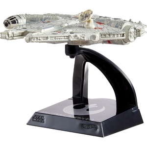 image:imageHot Wheels Star Wars Starships Select Premium Replica of Classic amp Modern Star Wars Starships with Movable Parts amp Premium Stand for Adult CollectorsMillennium Falcon