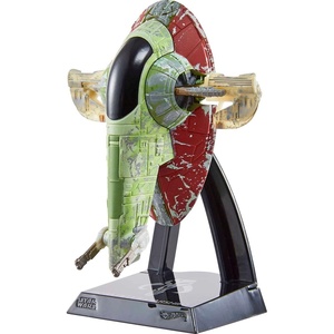 image:imageHot Wheels Star Wars Starships Select Premium Replica of Classic amp Modern Star Wars Starships with Movable Parts amp Premium Stand for Adult CollectorsBoba Fett