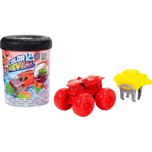 image:imageHot Wheels Toy Monster Trucks Color Reveal 164 Scale Vehicle with ClipOn Water Tank Dunk in Water for Surprise Styles May VarySingle Pack