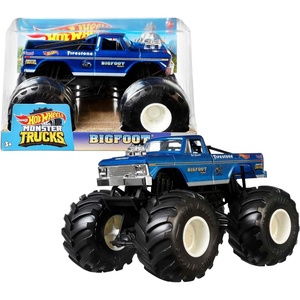 image:imageHot Wheels Toy Monster Trucks DieCast Bigfoot inU53 124 Scale Oversized Play Vehicle for Kids amp CollectorsBigfoot