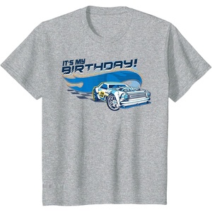 image:imageKids Hot Wheels Its My Birthday Made to Race TShirtHeather Grey