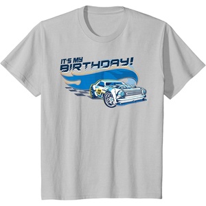 image:imageKids Hot Wheels Its My Birthday Made to Race TShirtSilver Grey