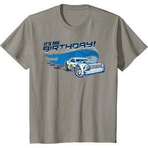 image:imageKids Hot Wheels Its My Birthday Made to Race TShirtSlate Grey