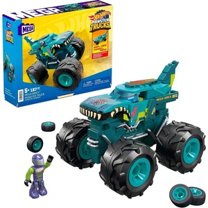 image:imageMEGA Construx Hot Wheels Monster Trucks Toy Car Building Set MEGAWrex with 187 Pieces 1 Micro Action Figure Driver Red Kids Age 5 YearsMegaWrex Monster Truck