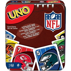 image:imageMattel Games UNO F1 Card Game for Kids Families Travel amp Camping Deck Features Images from the World of Formula 1 RacingUNO NFL