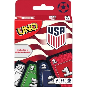image:imageMattel Games UNO F1 Card Game for Kids Families Travel amp Camping Deck Features Images from the World of Formula 1 RacingUNO Soccer