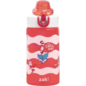 image:imageZak Designs Mattel Hot Wheels Sage 16oz LeakProof Straw Kids Water BottleDr Seuss The Cat in the Hat